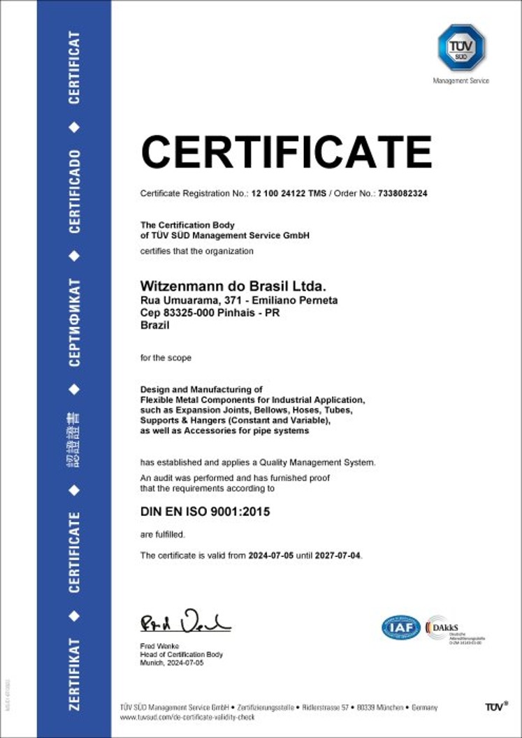 ISO 9001:2015 Certificate Witzenmann do Brasil _preview