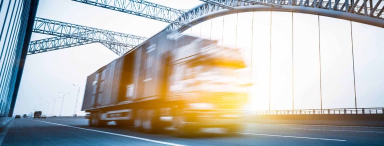 Truck on Bridge Header