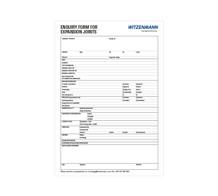 Preview Enquiry Form for Expansion Joints Product Teaserslider