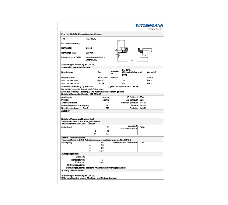 Preview Produktblatt HYDRA Ringwellschlauchleitung Product Teaserslider